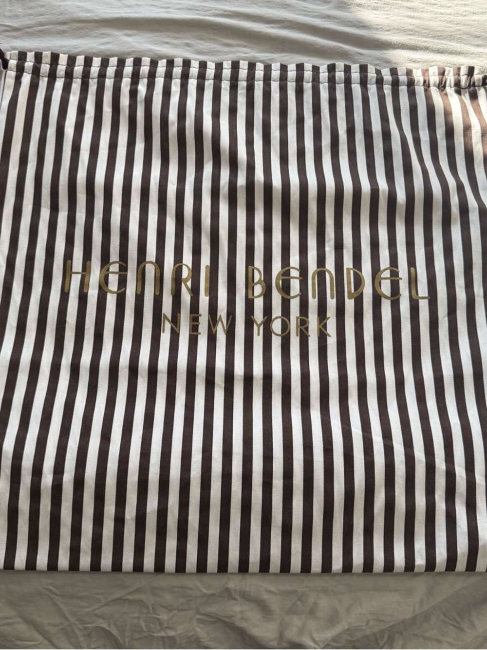 Henri Bendel Very Large Striped Dust Bag